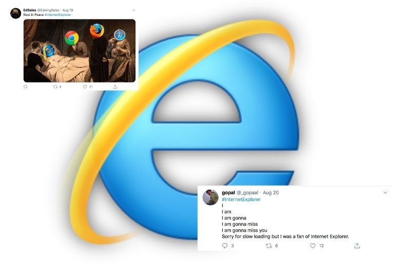 Internet Explorer Is Shutting Down Twitter Users Have Its Own Goodbye