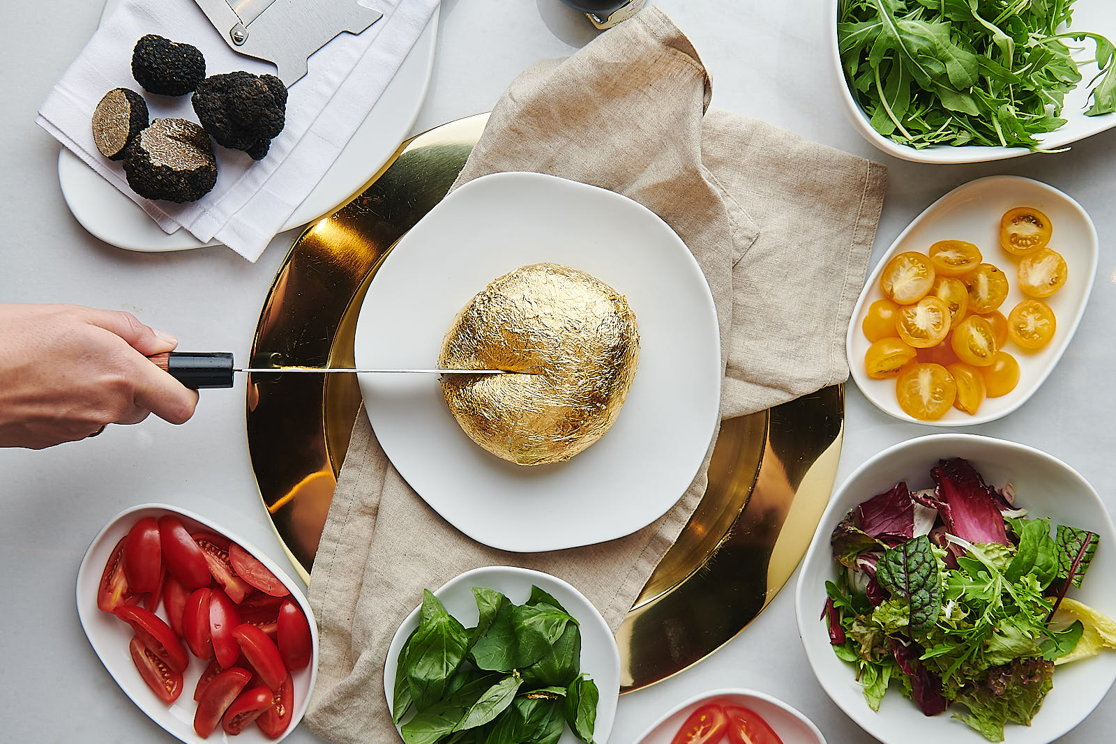 Indulge In A Royal 22 Karat Gold Burrata Only In Dubai