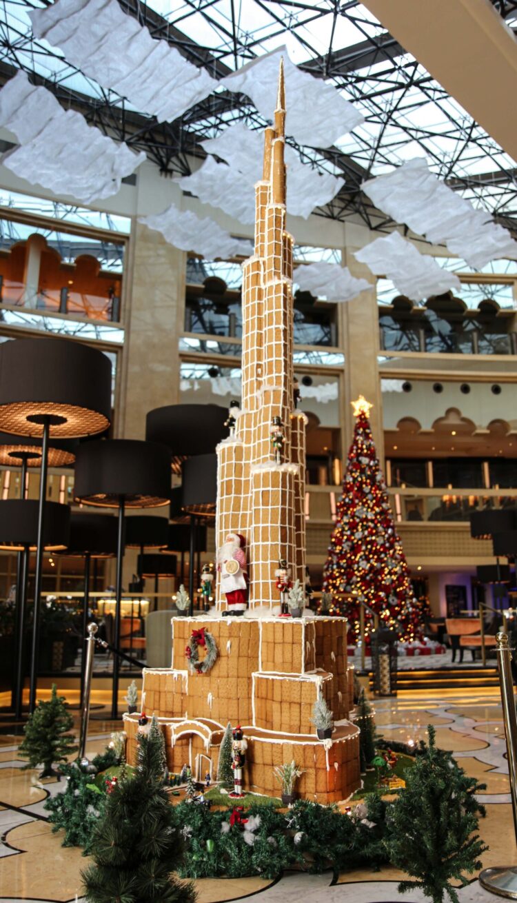 Enjoy The Festive Season With A 16 Foot Tall Gingerbread Burj Khalifa Display At The H Dubai