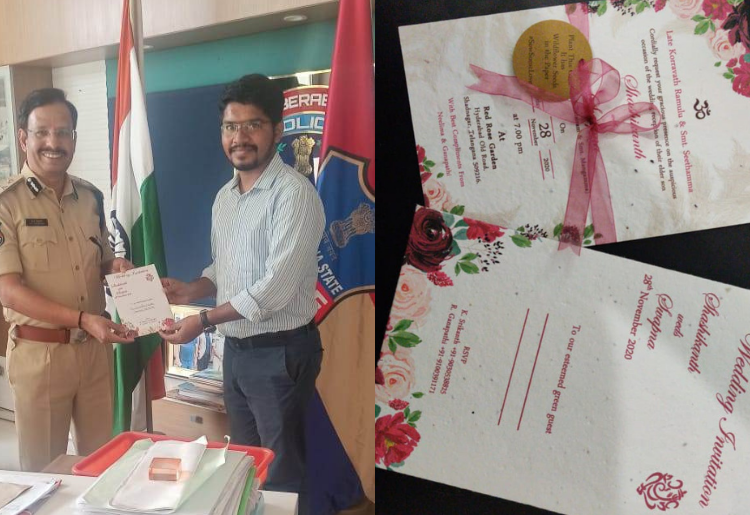 An Indian Railway Traffic Service (IRTS) Officer Has Come Up With Eco-Friendly Wedding Cards