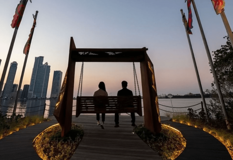 Admire Sharjah’s Beautiful Skyline On This New Swing!