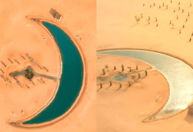 This Photographer Has Found A Moon Lake In The Middle Of The Dubai Desert!