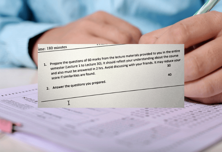 This College In India Is Asking It’s Students To Frame Their Own Question In Exam