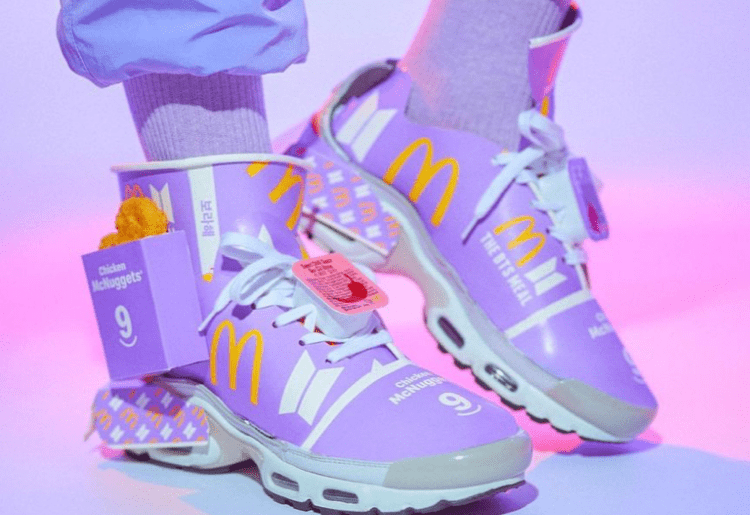 What Do You Think About These Custom BTS x McDonald’s Meal Sneakers?