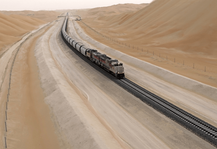 The UAE To Saudi Arabia Etihad Rail Network (1200 KM Long) Completes It’s Next Stage