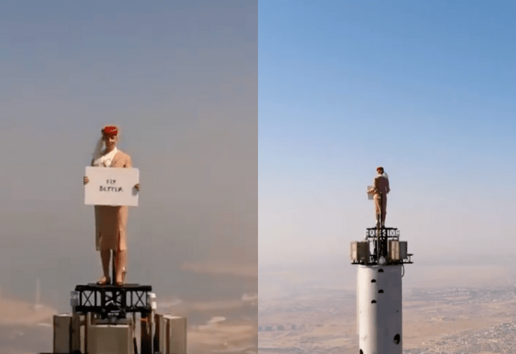 The Emirates Ad Is Really Shot On The Top Of The World!