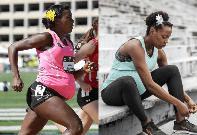 Five Months Pregnant Woman Alysia Montaño, Wins The 800 m Race At US Nationals