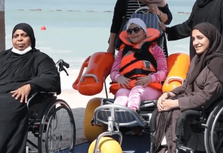 Sharjah Ladies Club Launches A Free Floating Wheelchair For Elderly Women & Women Of Determination!