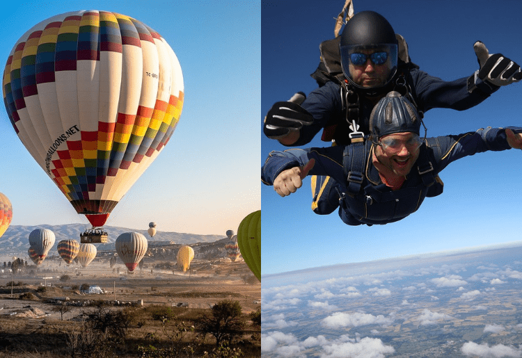 Hot Air Balloon, Skydiving & Aerobatic Flight Experiences To Start In