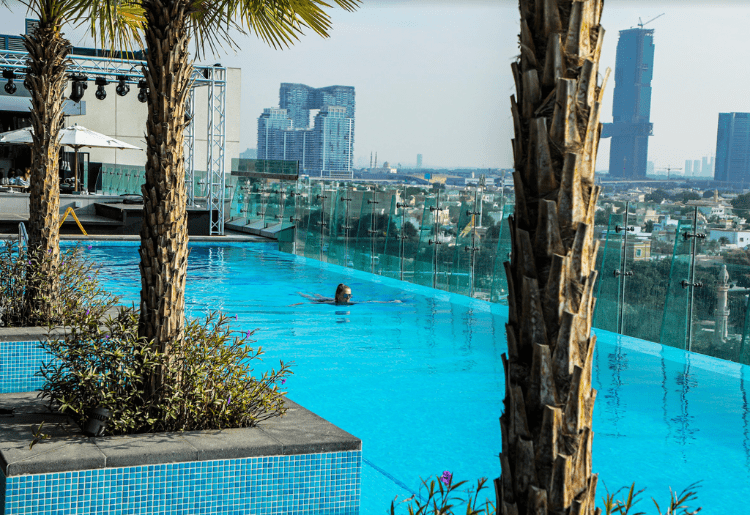 There’s A New Rooftop Lounge In Dubai With An Infinity Pool & Downtown Skyline Views