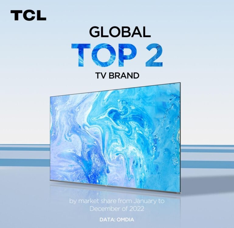 OMDIA Ranks TCL As Global Top 2 TV Brand