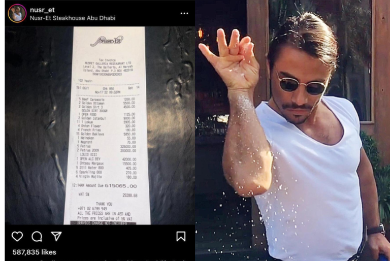 salt bae viral bill