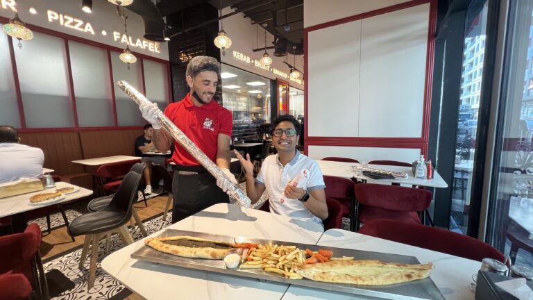 gulf buzz biggest falafel sandwich dubai