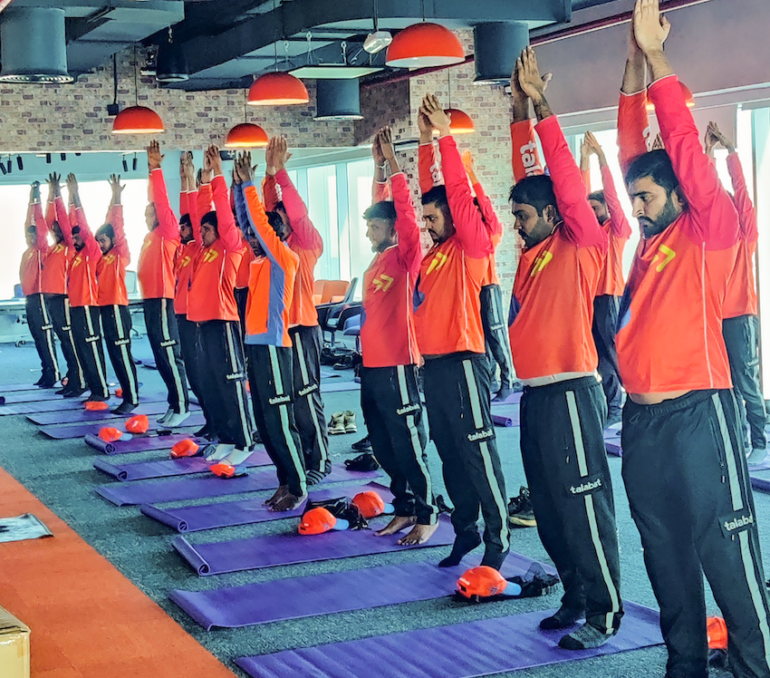talabat Organises Yoga & Mindfulness Sessions For Its Riders Through November