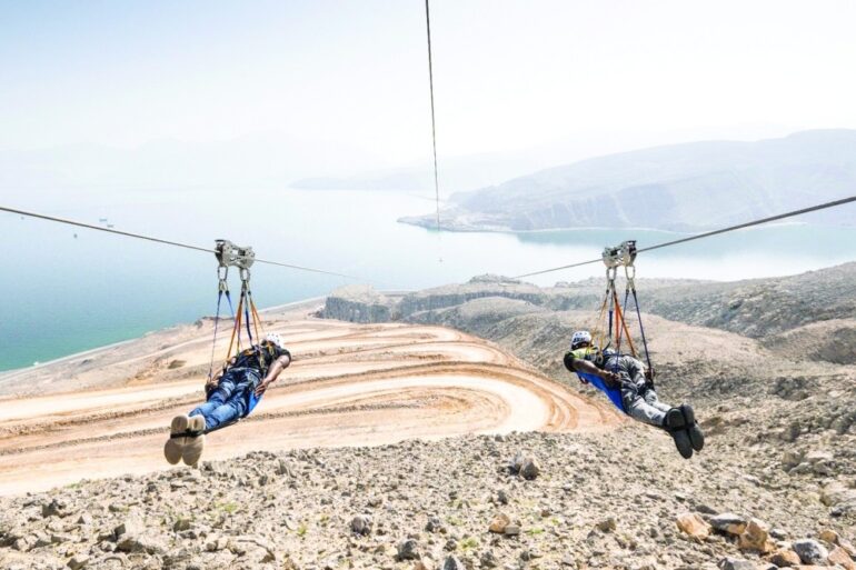 Oman Opens Its Longest Zip Line In Khasab To Public