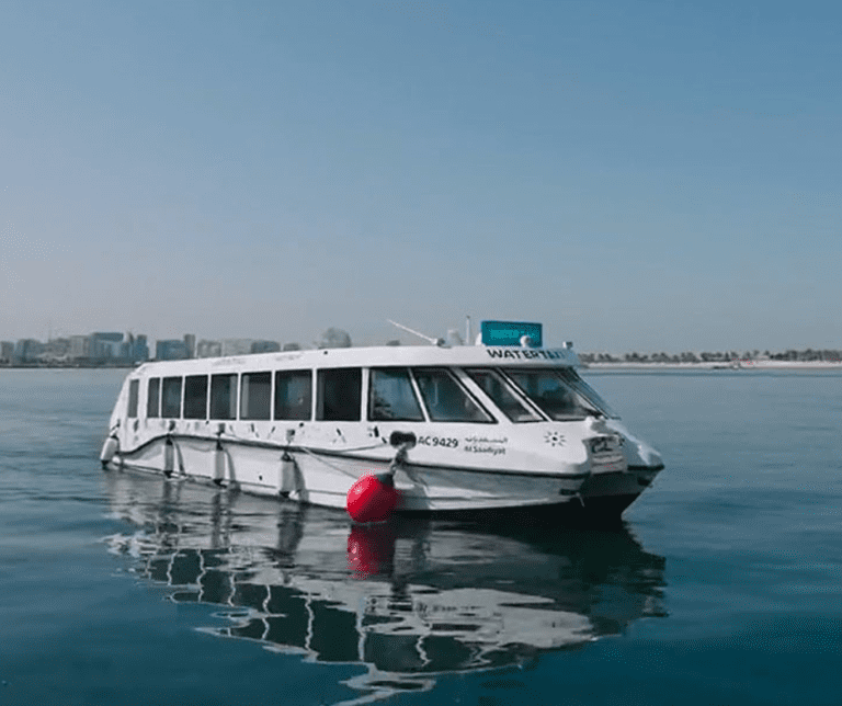 Abu Dhabi Maritime launched a public water taxi service in November 2022