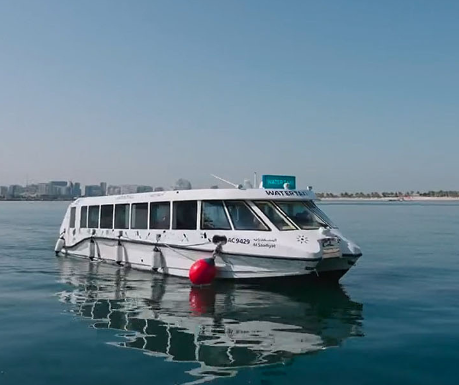 Abu Dhabi Maritime launched a public water taxi service in November 2022