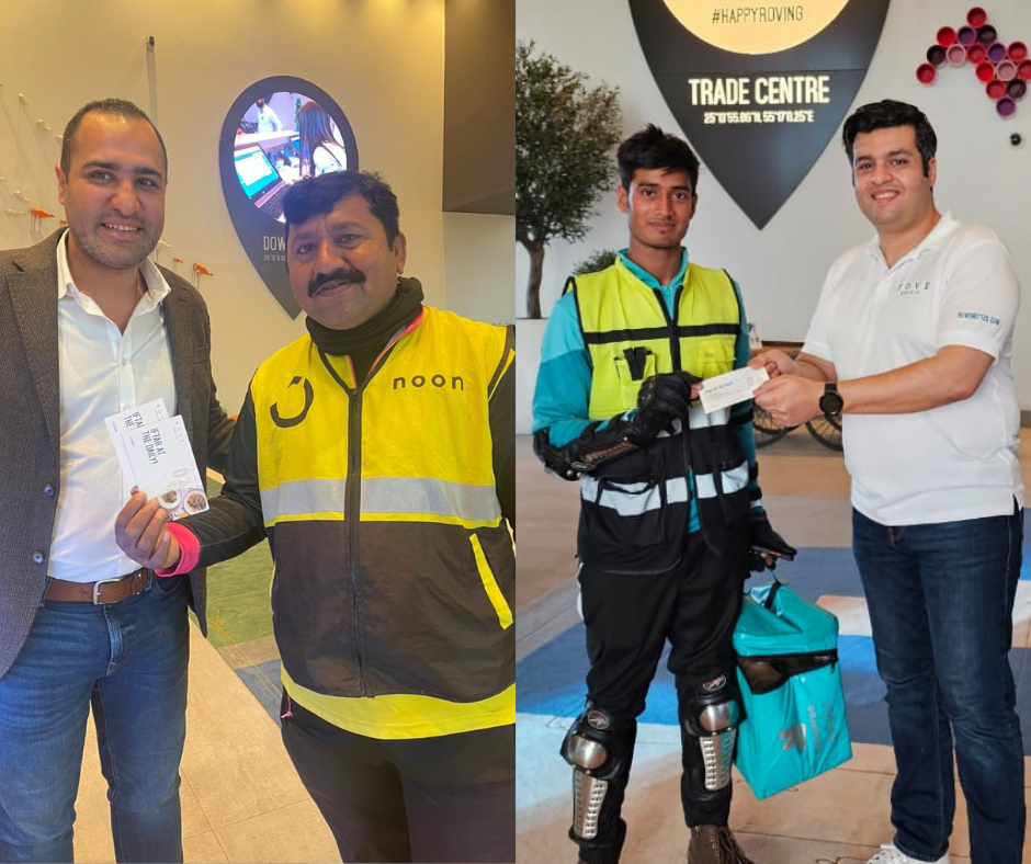 will be giving away 1,000 Iftar meals to hard-working delivery drivers across Dubai, recognizing the essential role they play in keeping the city moving.