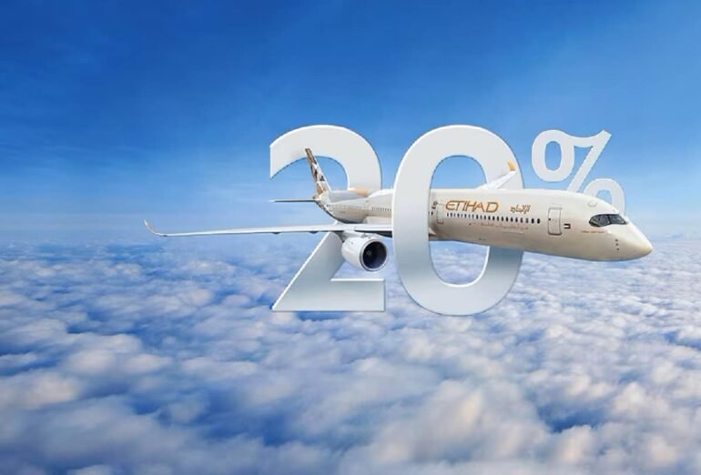 Etihad Announces 20% Discount On UAE Flights Only For Today