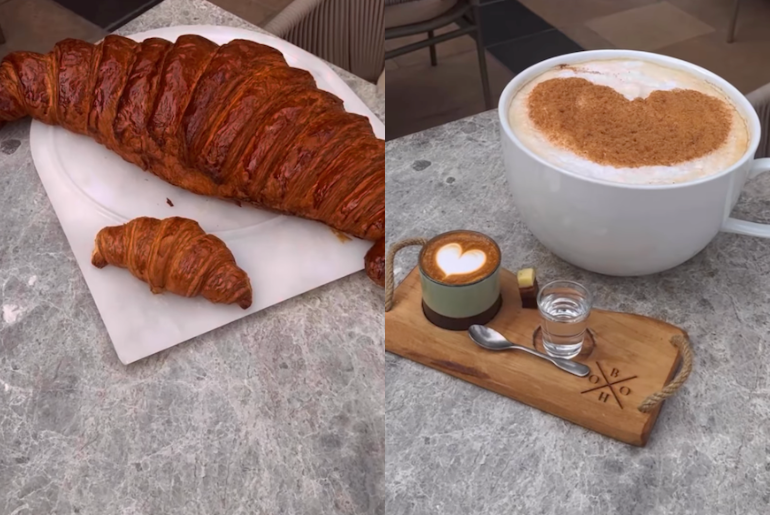 We Tried UAE's Biggest Croissant & Cappuccino And Here's What We Think