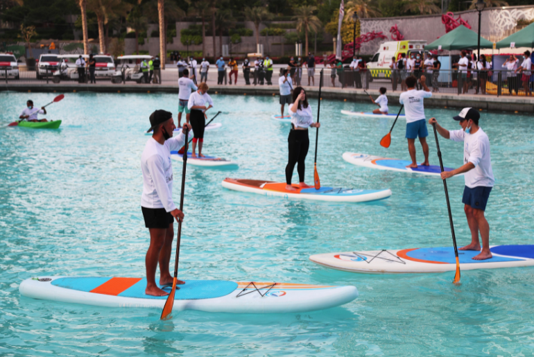 Hatta Dam Is Hosting A FREE Paddleboard Event This November As Part Of The Dubai Fitness Challenge