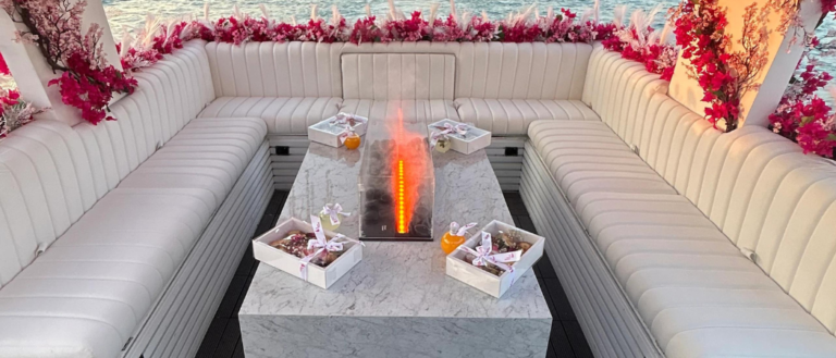 Just In Time For Valentine's Day, This Is Dubai's Latest Private Floating Cafe Decorated In Flowers