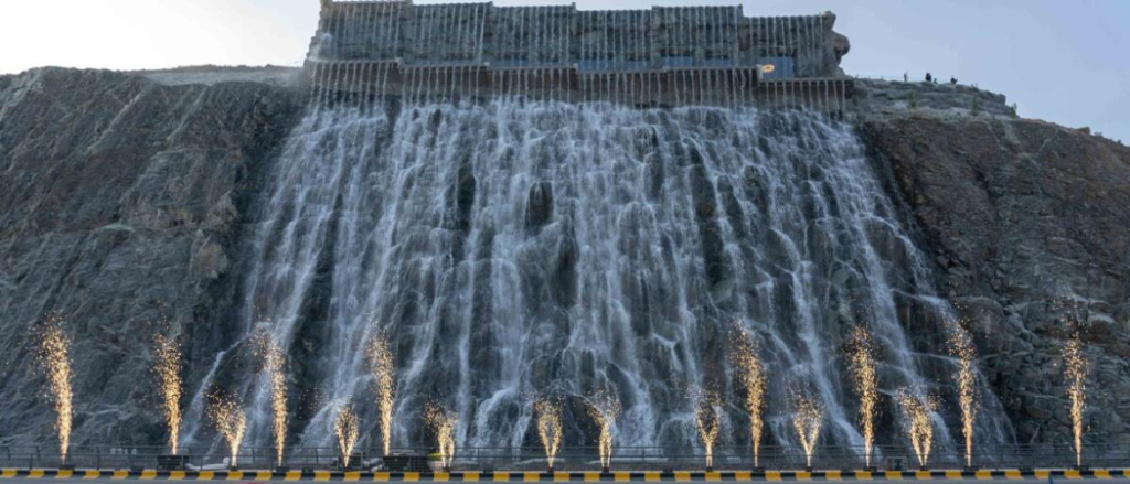 The Restaurant Is Located Inside Of A Waterfall In The UAE