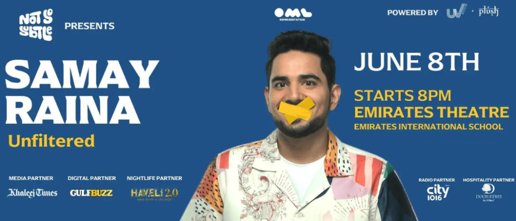 Indian Comedian Samay Raina Is Performing In Dubai This June For One Night Only - Get Your Tickets Now!