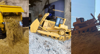 This Cafe In Dubai Has A Construction Zone With Remote-Controlled Cars & Real Sand