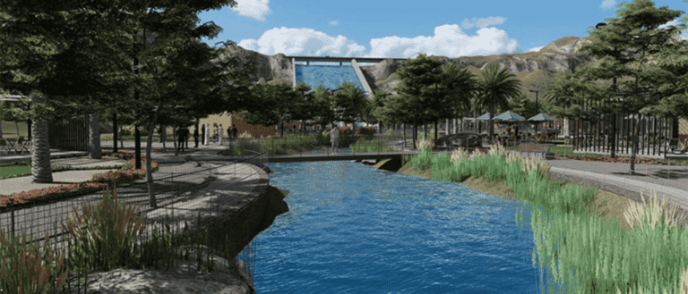 Hatta sustainable waterfall Dubai