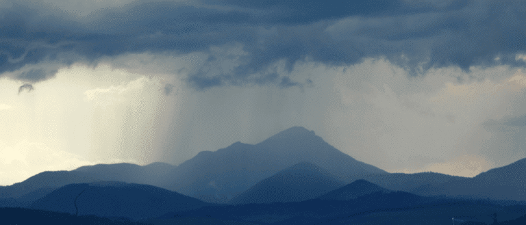 rain in mountain