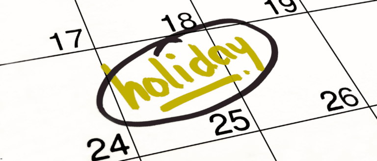 Holiday calendar