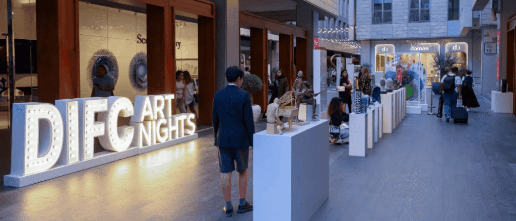 DIFC arts night dubai