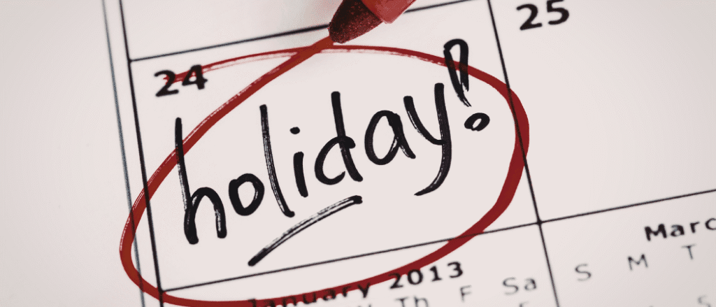 public holiday Long Weekend