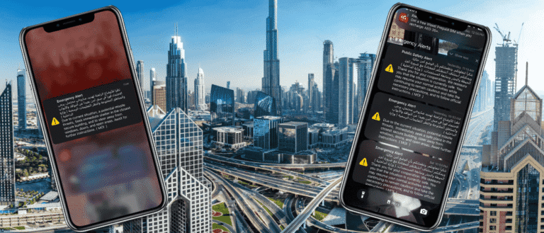 dubai alert messages