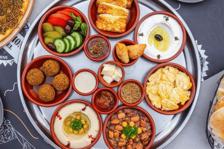 Operation Falafel Breakfast Tray
