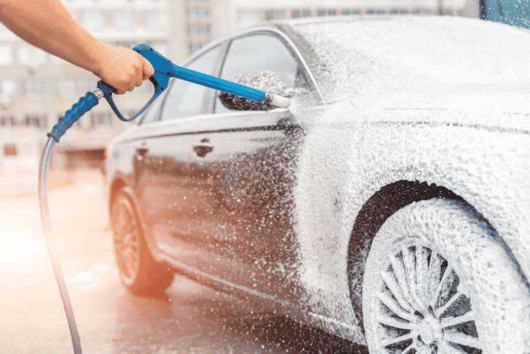 Washing Your Car In Public