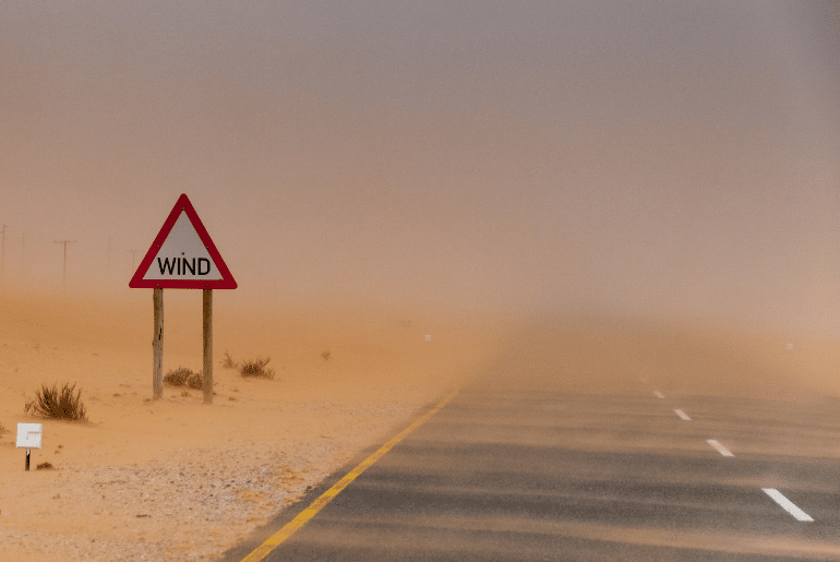 Driving During A Sandstorm