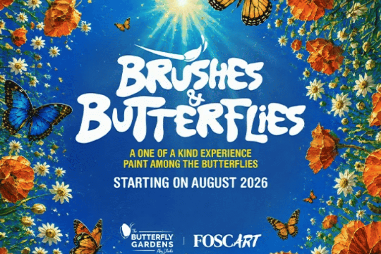 Paint Among Thousands Of Butterflies